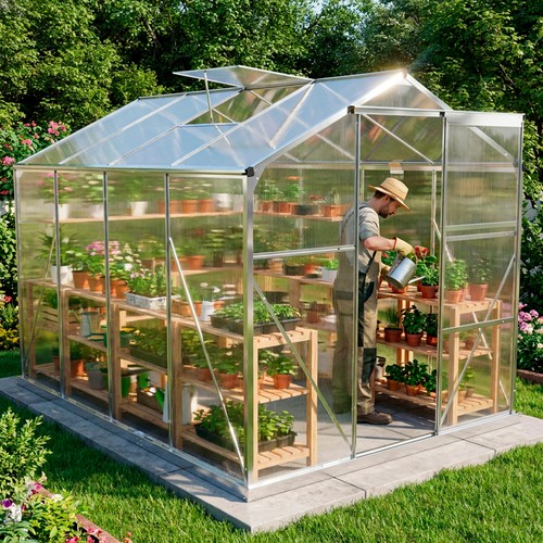 Greenhouse silver aluminium - silver,