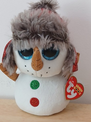 Beanie boo buttons snowman - buttons,
