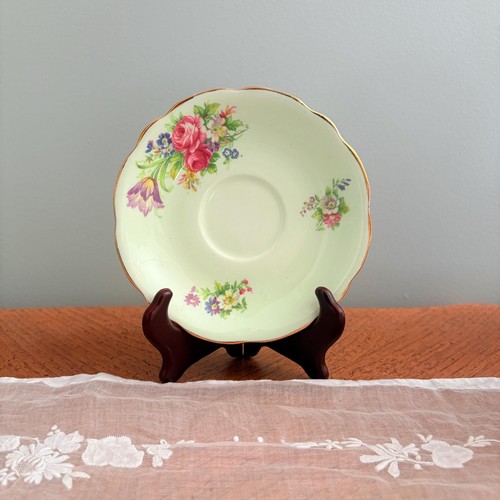 Vintage foley tulip saucer - vintage,