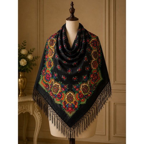 Vintage russian pavlovo posad - vintage,