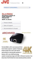 JVC DLA-RS65U 4K HOME THEATER