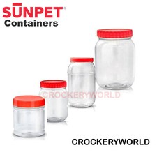 Plastic storage jars - plastic,