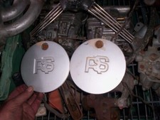 PAIR FORD FIESTA RS 7 SPOKE CENTRE CAPS 13” DESIGN H 82 FG 1008 AA NEED REFURB