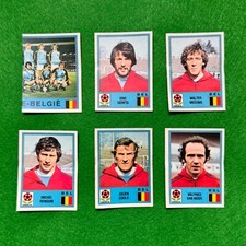 EUROPA 80 Panini Football Stickers - Belgium BEL - 6 stickers