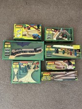 Vintage BRIO Boxed Sets 80s 90s Intercity Train Track Platform Bridge Bundle