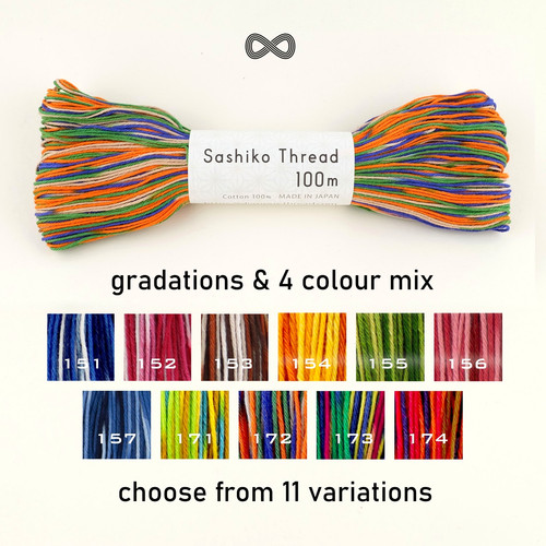 Mix colour sashiko - colour,