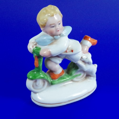 Scooter boy dog ornament - boy,