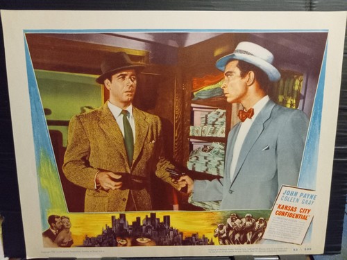 Lobby card 1952 kansas city - card,