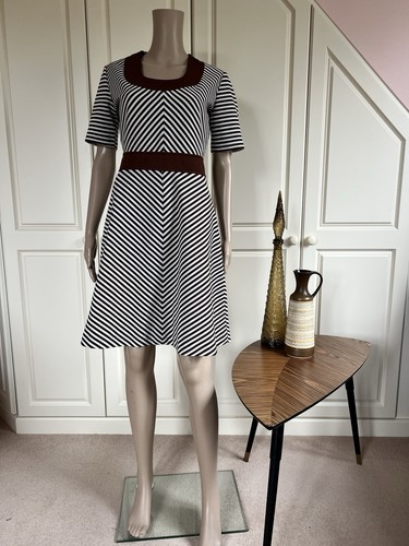 Vintage 70s striped crimplene - vintage,