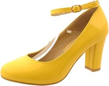 WOMENS LADIES BLOCK HEEL ANKLE