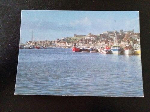 Whitby waterfront postcard - whitby, postcard.