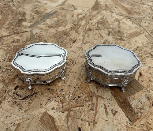 Pair vintage silver - silver, tone
