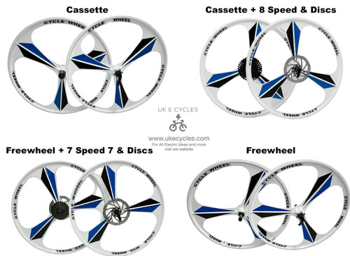Pair magnesium bike wheels - bike,