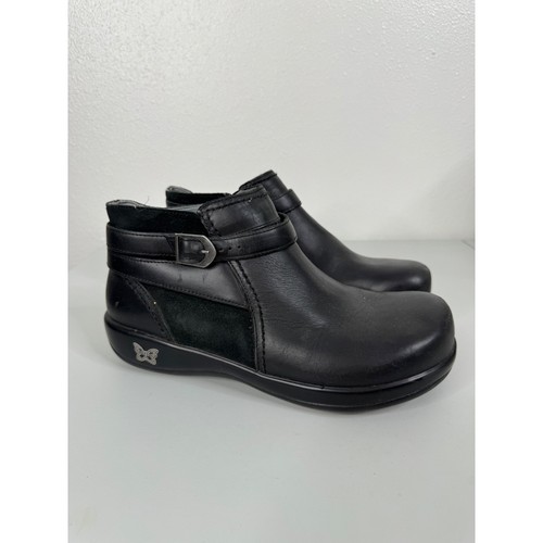Alegria black leather ankle - alegria,
