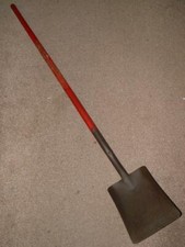 Vintage Steam Train Boiler Long Handled Square Shovel By Spear & Jackson