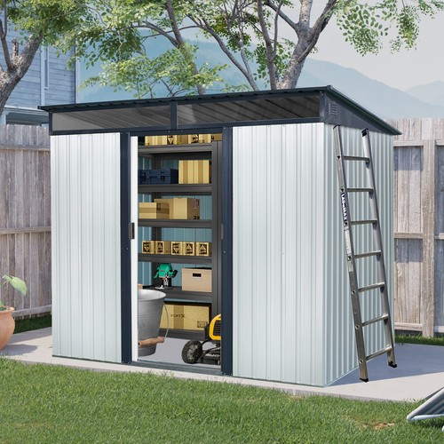 8x6ft outdoor metal - metal, storage