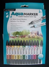 LETRASET 12 AQUA MARKER WATER