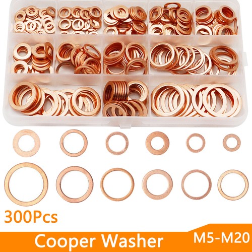 300pcs sizes solid copper - 12,