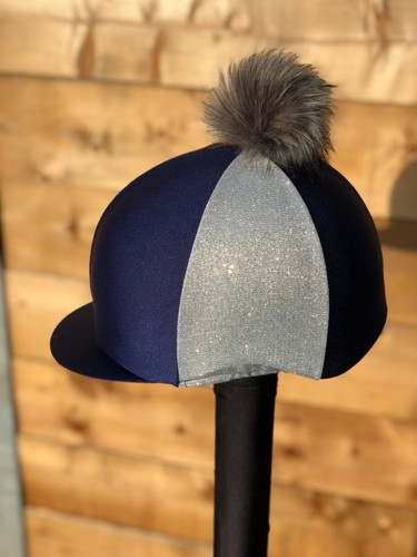 Horse riding hat silk - hat, navy