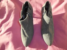BHS grey faux suede shoes size