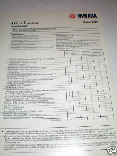 Original inspection sheet - original,