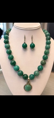 Vintage sterling silver green - vintage,