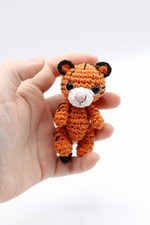 Handmade crochet tiger toy - crochet,