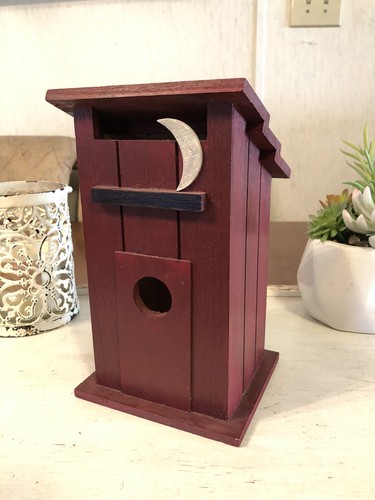 Outhouse birdhouse hand - birdhouse,