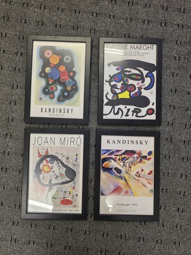 Set framed abstract - set, art