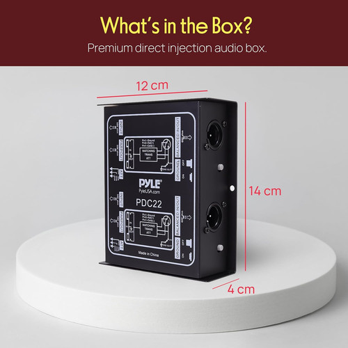 Pyle passive box audio hum - box,,