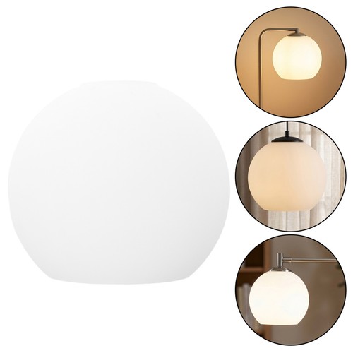 Frosted white glass globe - frosted,