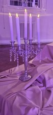 Silver candelabra 40cm with - candelabra,