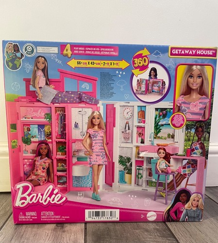 Barbie getaway house with doll - house,
