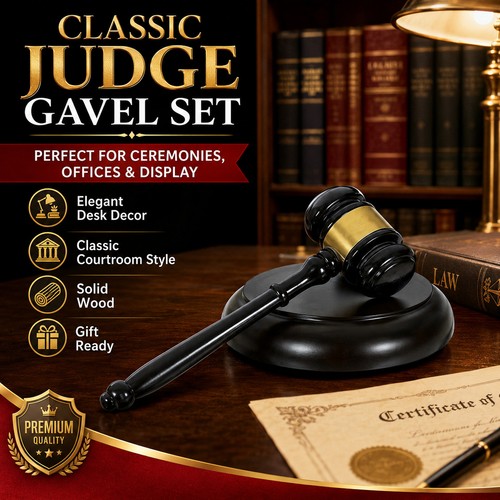 Premium solid wood judge - premium,