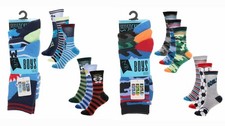 NEW BOYS SHARK STRIPE FOOTBALL CAMO 3 PAIRS OF ANKLE SOCKS 9-12-3-4-6 SHOE SIZE