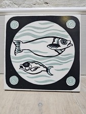 Vintage 6" Carter Tile Poole Pottery Reginald Till c.1953 English Countryside