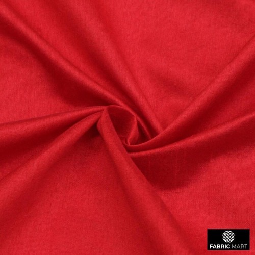 Blood red faux silk - red, by