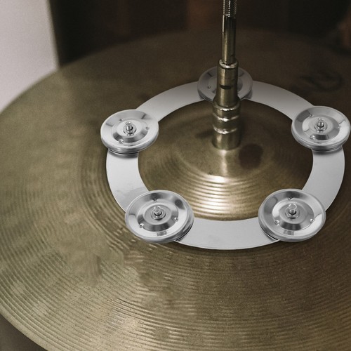 Drum set silver metal cymbal - set,