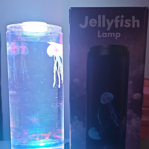 Led jellyfish tabletop lamp - led,