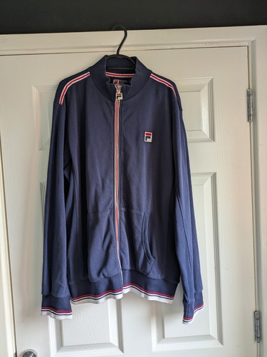 Mens navy vintage fila white - navy,