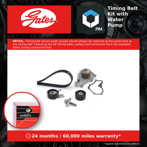 Timing belt water - &, pump