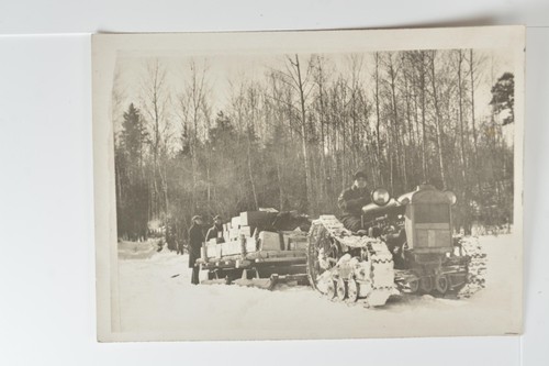 Snow tractor pulling - tractor,
