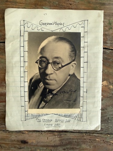 Signed gordon harker film - -, &