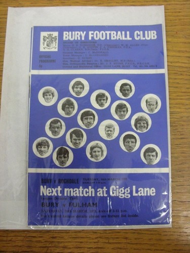 1971 bury v - 16/03/1971,