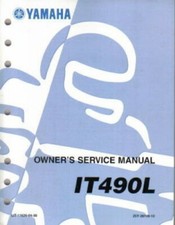 1984 Yamaha IT490L Motorcycle Owners Service Manual : LIT-11626-04-30