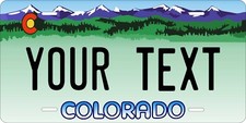 Colorado Snowcap License Plate