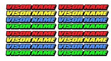 16 x VISOR NAMES of your