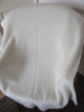 Washable Cream  Cellular Small Double / Large Single  Blanket  69" x97".