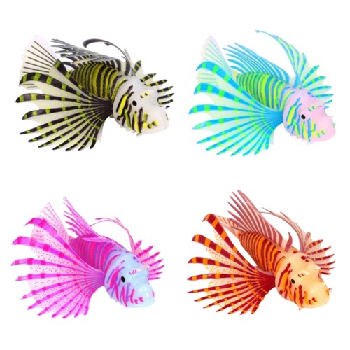 Artificial glowing lionfish - glowing,