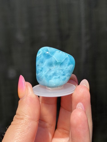 Larimar aaa grade tumbled - grade,